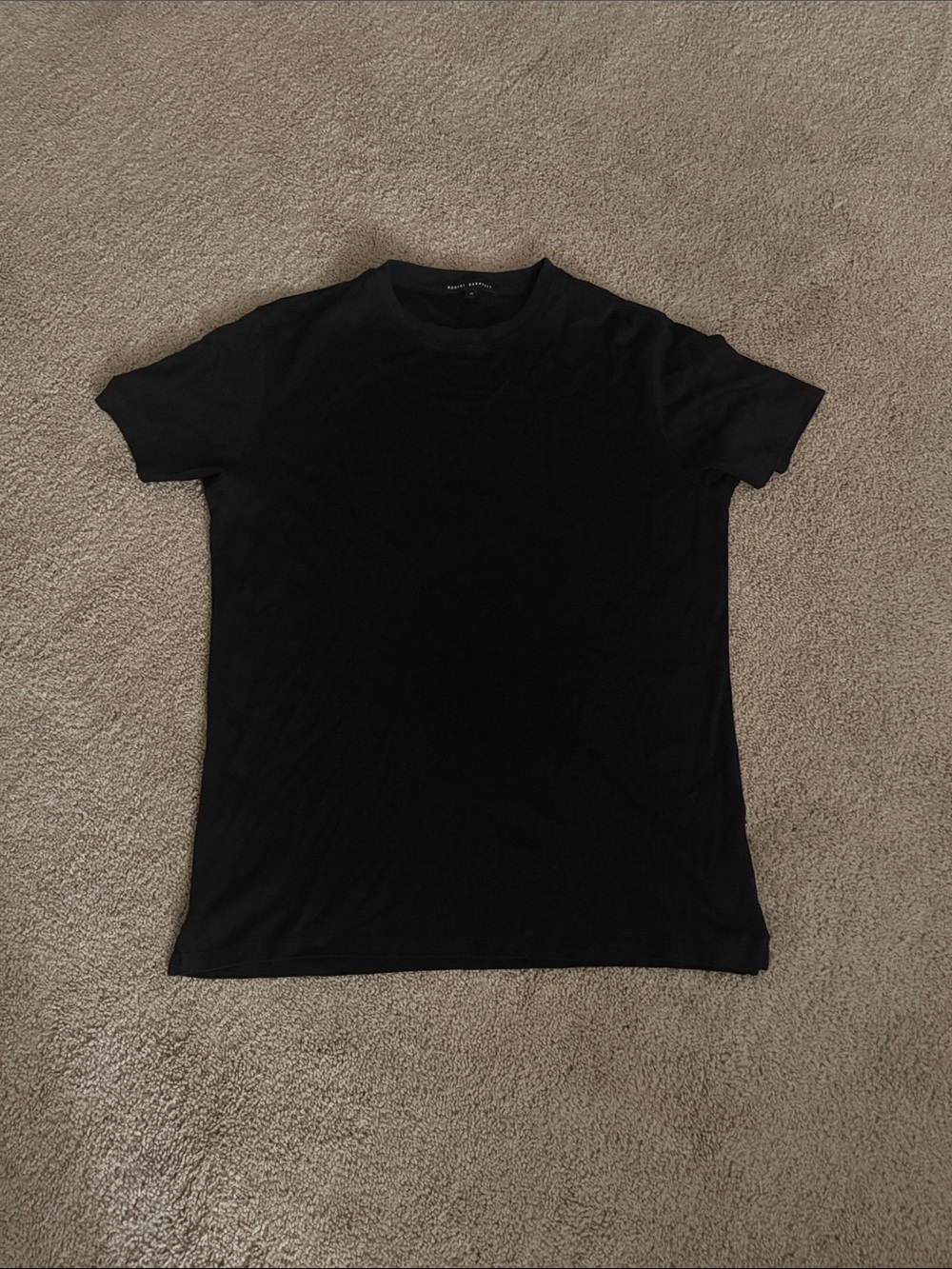 🔥 Robert Barakett Men’s Black Short Sleeve Crew Neck Tee - Medium - MINT